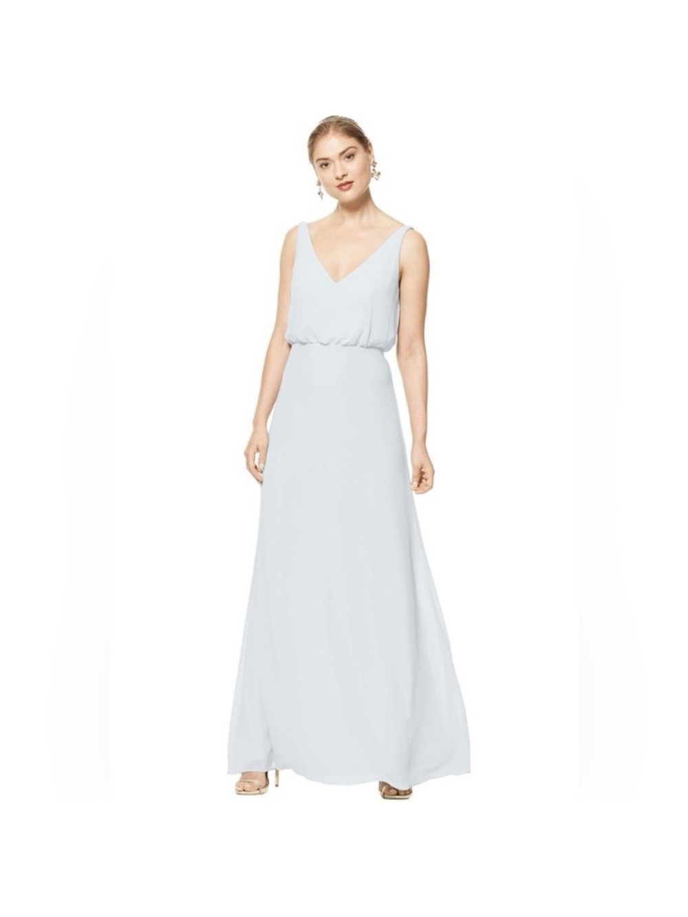 LEVKOFF Braidsmaid Party Chiffon Gown. Medium (Measurements Based). NWT.